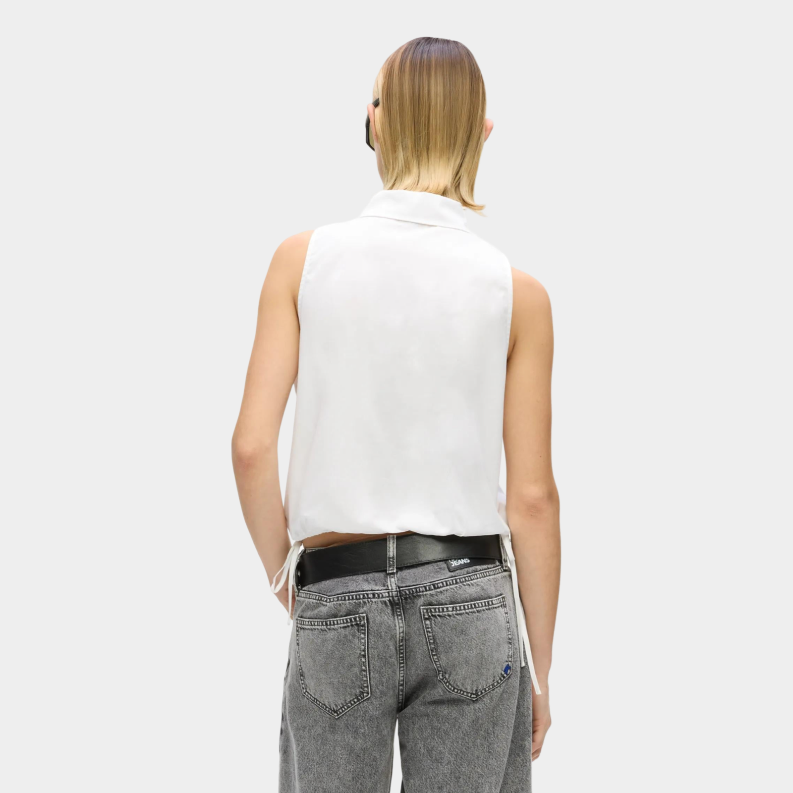 Дамска риза без ръкави Karl Lagerfeld Jeans Women Sleeveless Shirt B2W11020 100 Back View