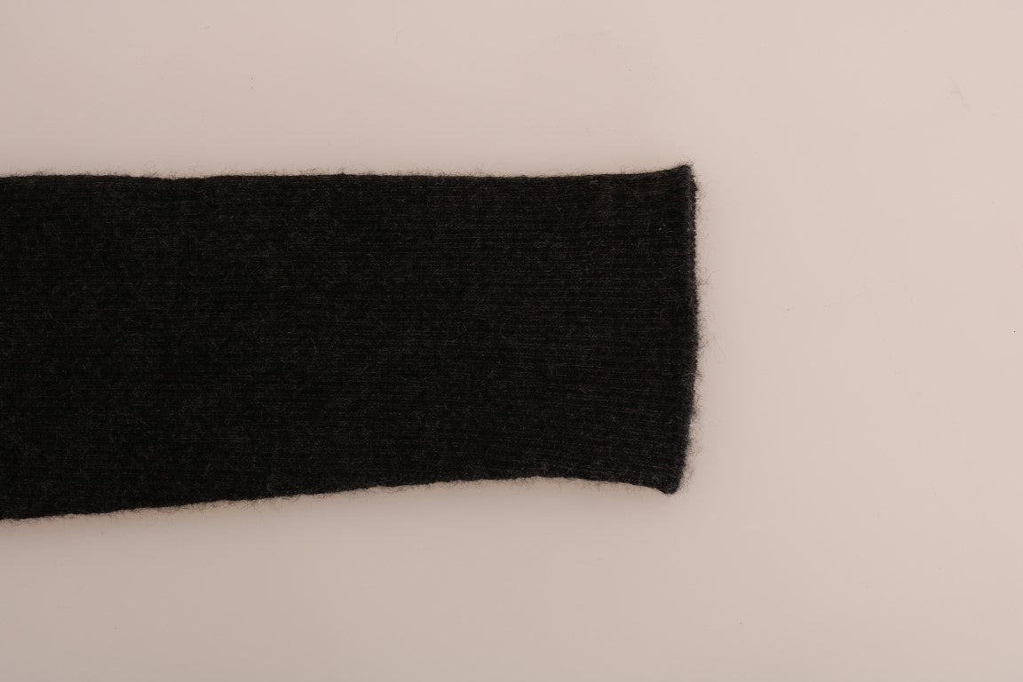 Dolce & Gabbana Елегантен сив кашмирен панталон с висока талия