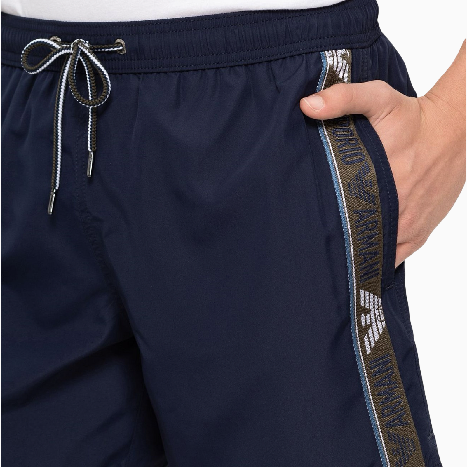 Мъжки тъмно сини бански Emporio Armani 211740 4R443 Close-Up