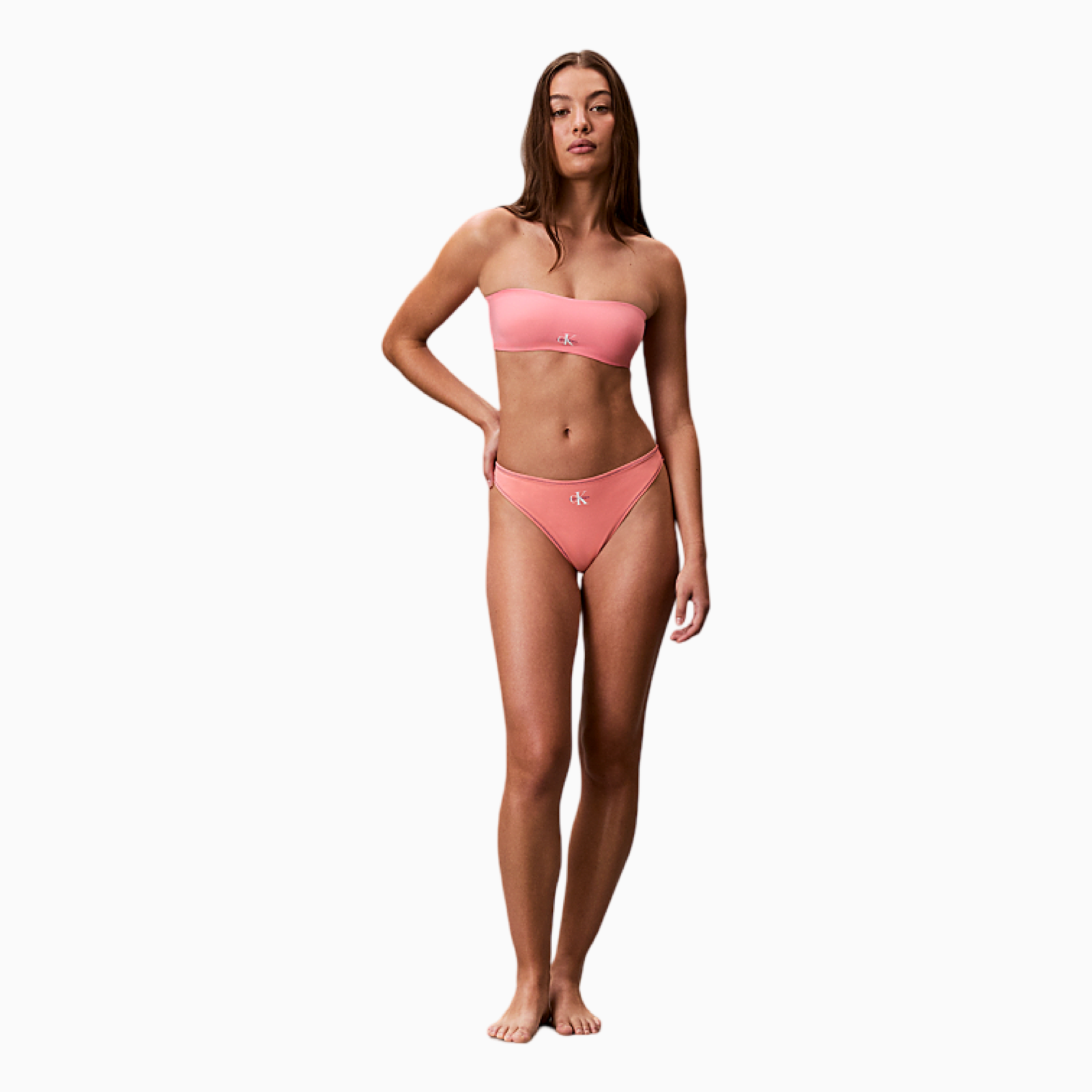 Дамско долно бански Calvin Klein Women Swimwear Bottoms LV00Q61226 TJ2 Front View