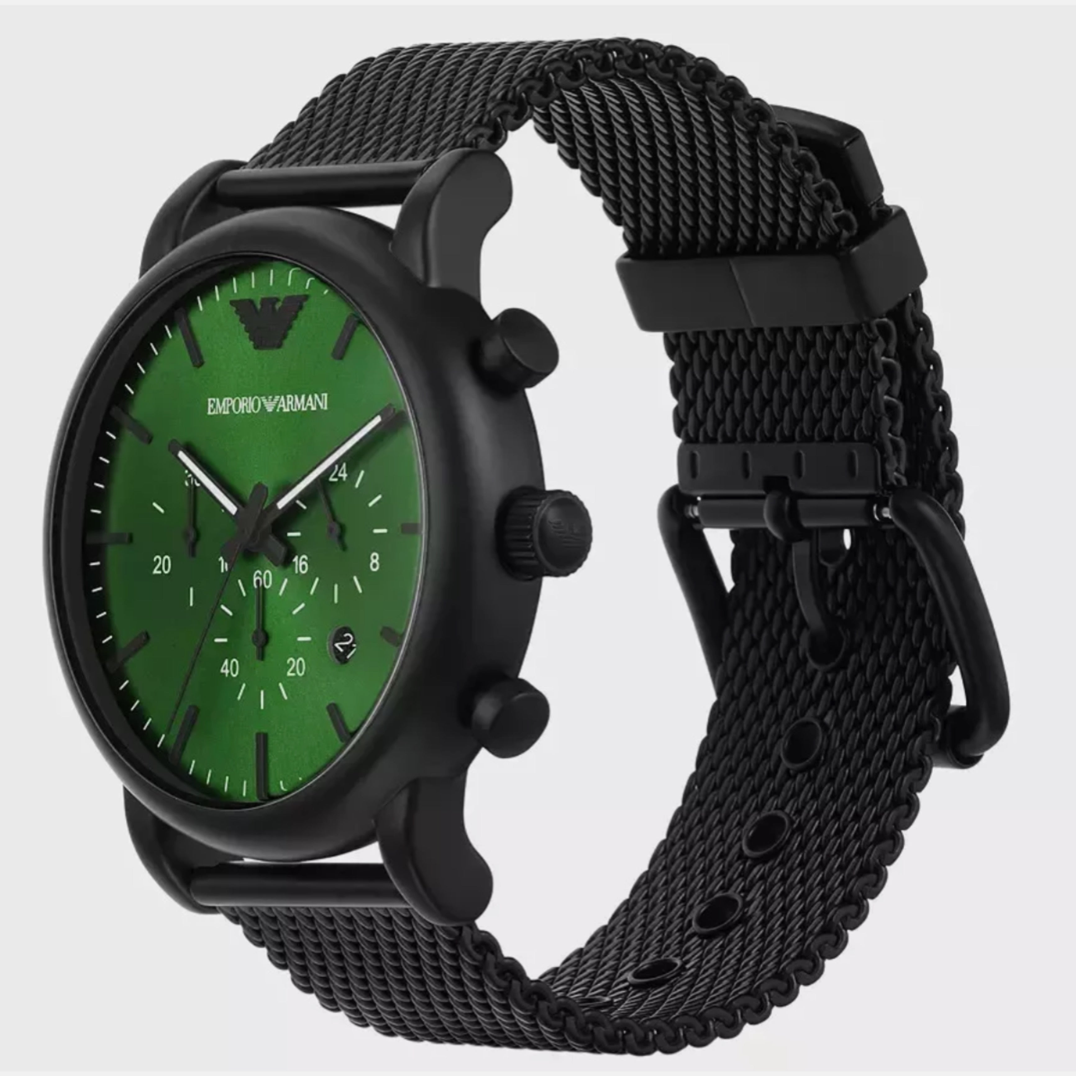 Мъжки метален часовник с черна каишка Men’s watch Emporio Armani ARAR11470
Angled view 2