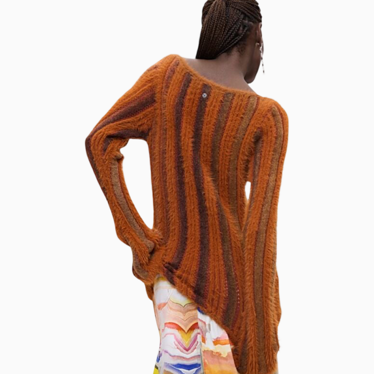 Дамски пуловер Desigual Women Sweater 26WWJF41 6045 Back View