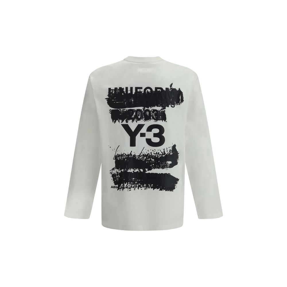 Y-3 Джърси с дълъг ръкав и макси щампа