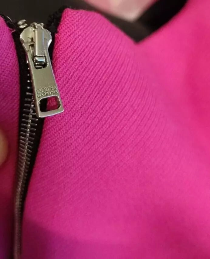 Розова мини рокля без ръкави по тялото на Dolce & Gabbana с А-силует