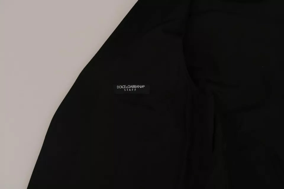 Жилетка с черно вълнено лого Dolce & Gabbana