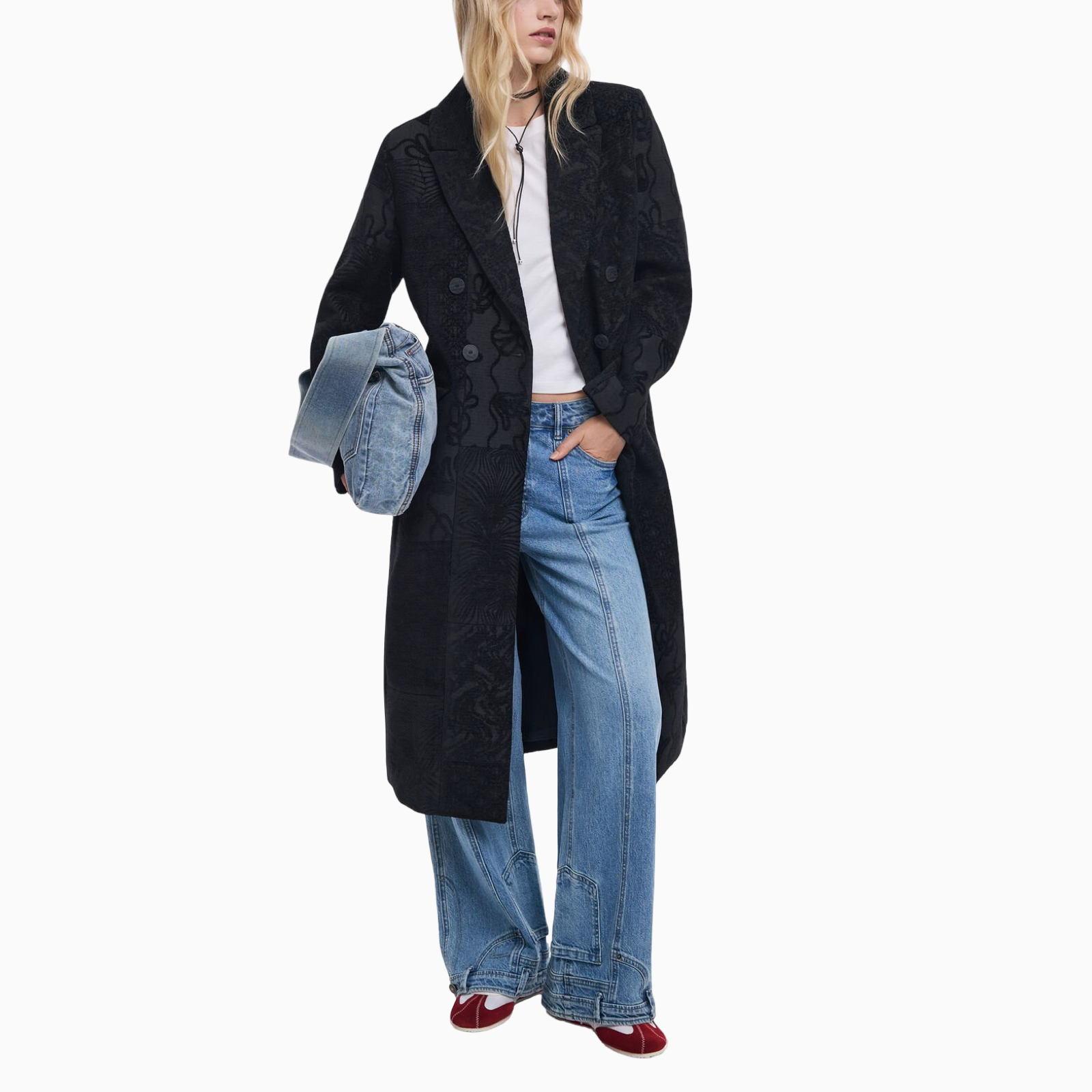 Дамско палто Desigual Women Coat 25WWEW16 Front View