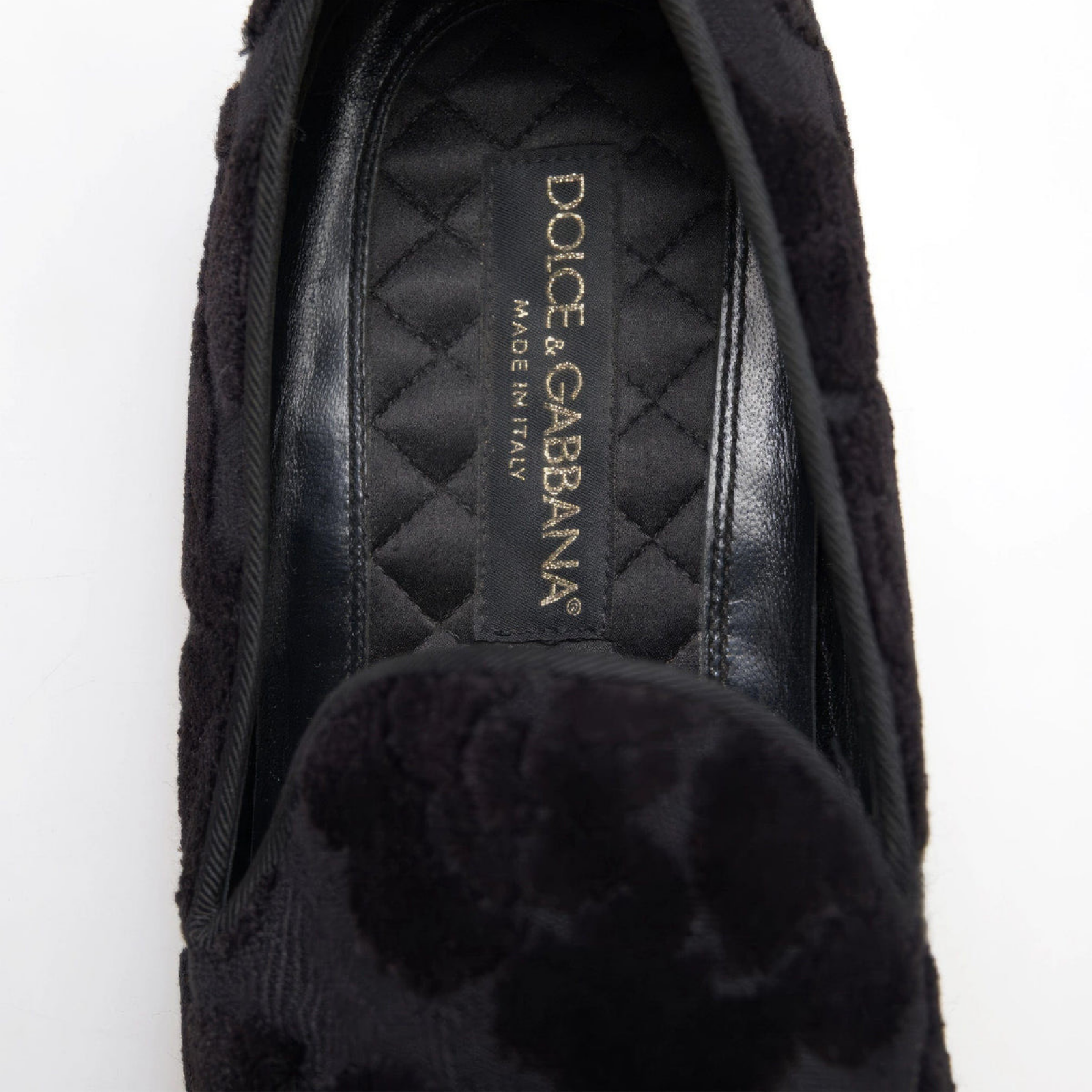 Мъжки мокасини Dolce & Gabbana Exquisite Black Vintage Men Loafers