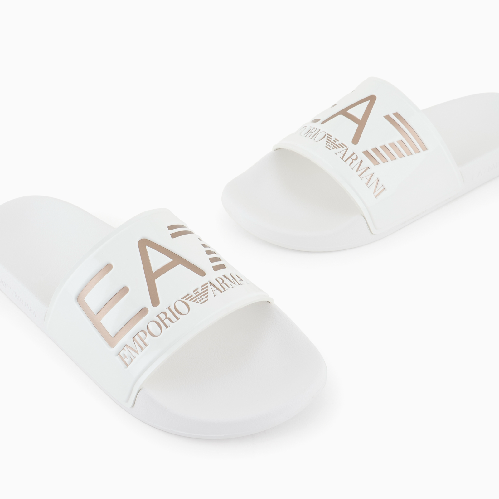 Дамски бели чехли EA7 Emporio Armani Women Slippers 7X000108 AF15118 MZ095 Close-Up