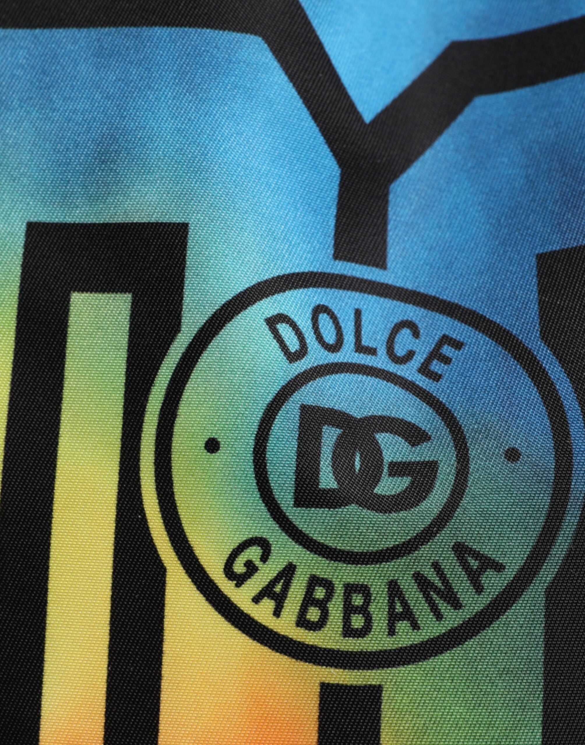 Детска чанта за раница Dolce & Gabbana Multicolor Tie Dye Nylon Logo Print