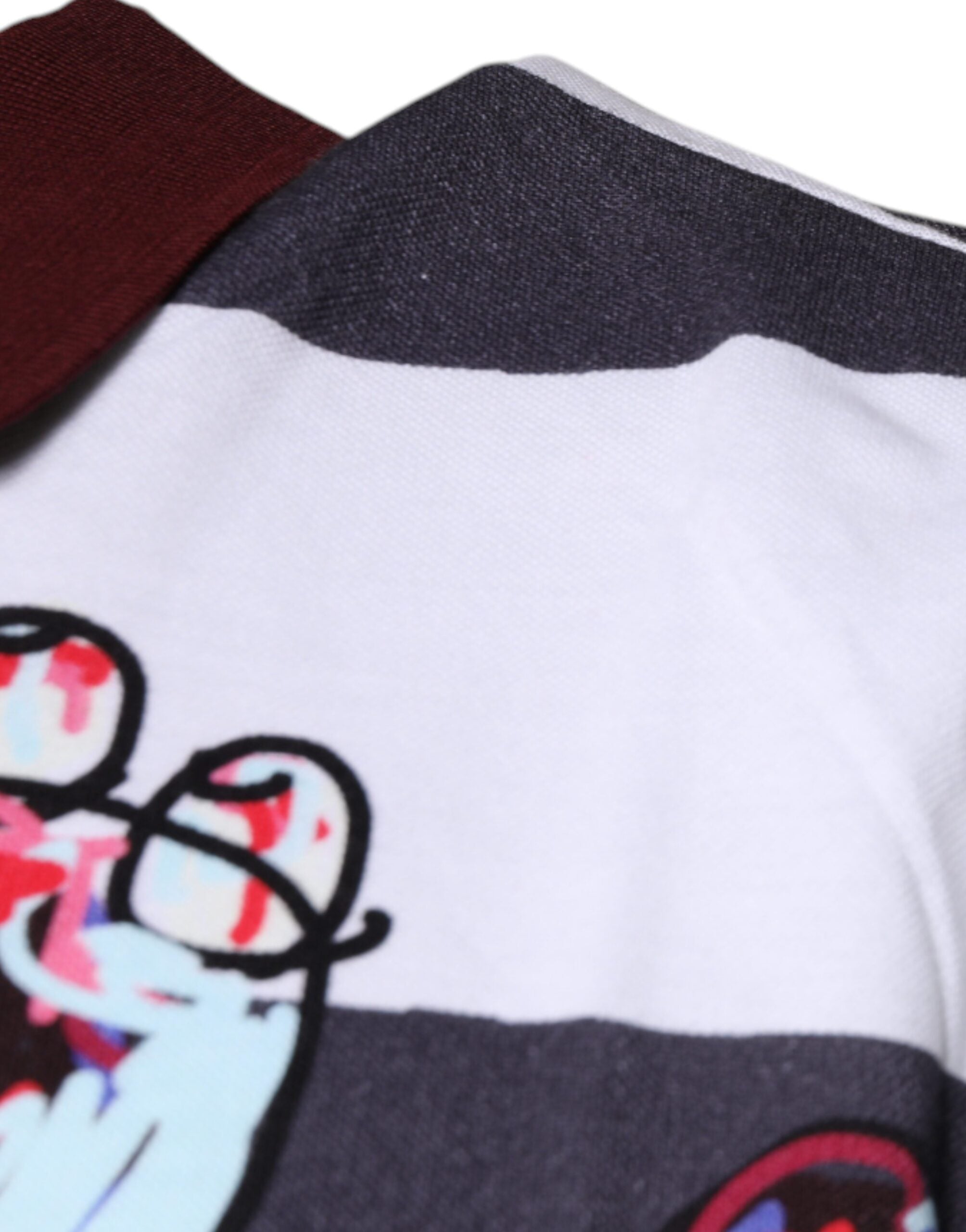 Dolce & Gabbana Multicolor Graphic Men Polo