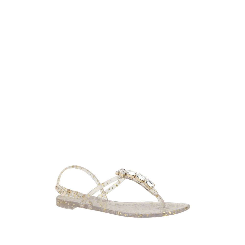 Casadei Swarovski желирани сандали