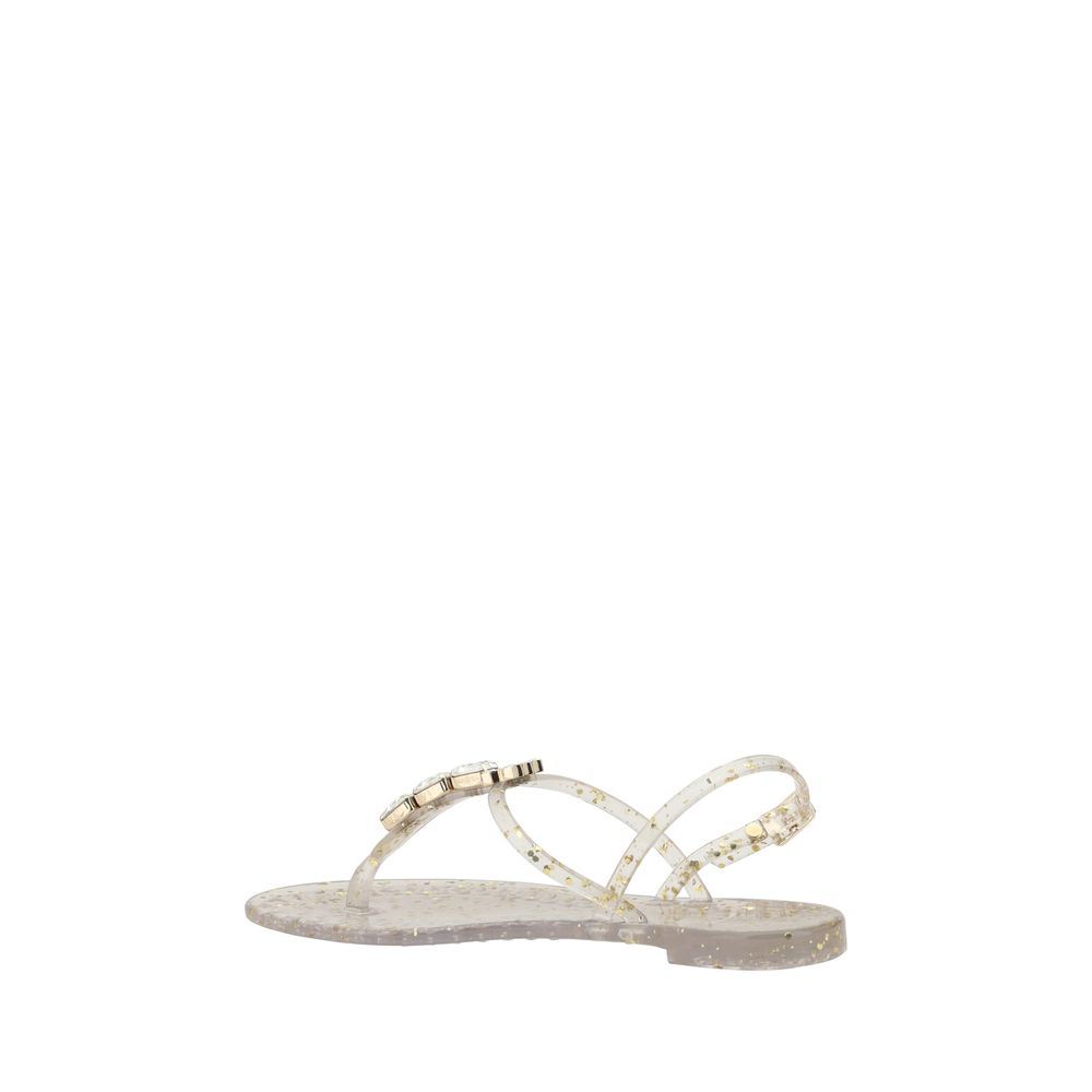 Casadei Swarovski желирани сандали