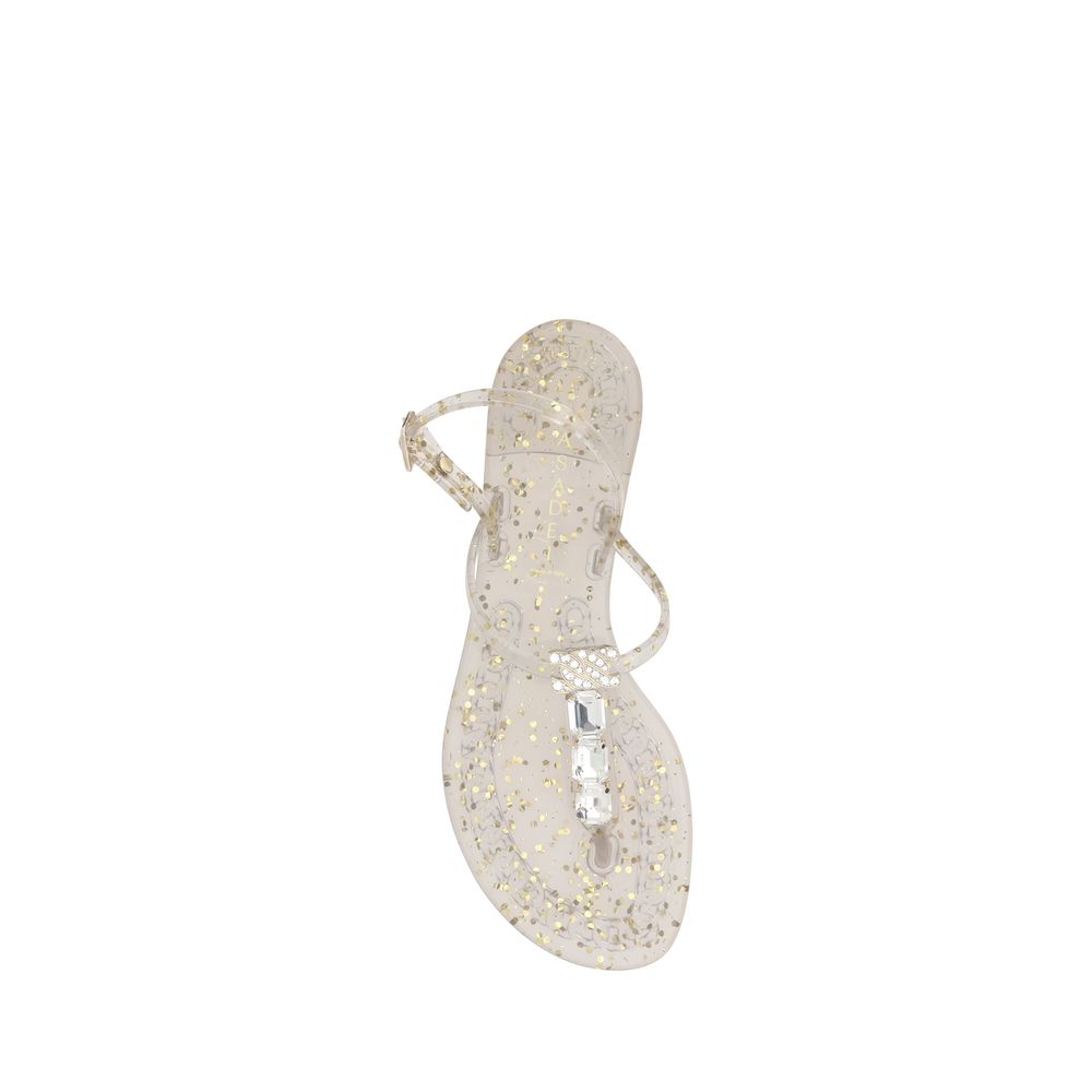 Casadei Swarovski желирани сандали