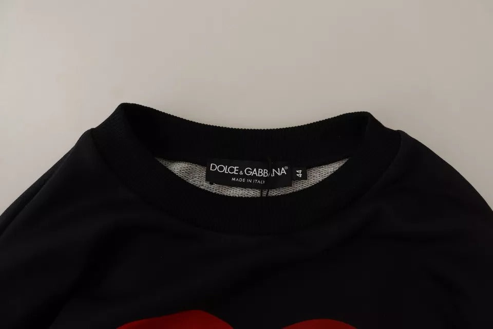 Dolce & Gabbana Черен купидон с качулка и пуловер с качулка
