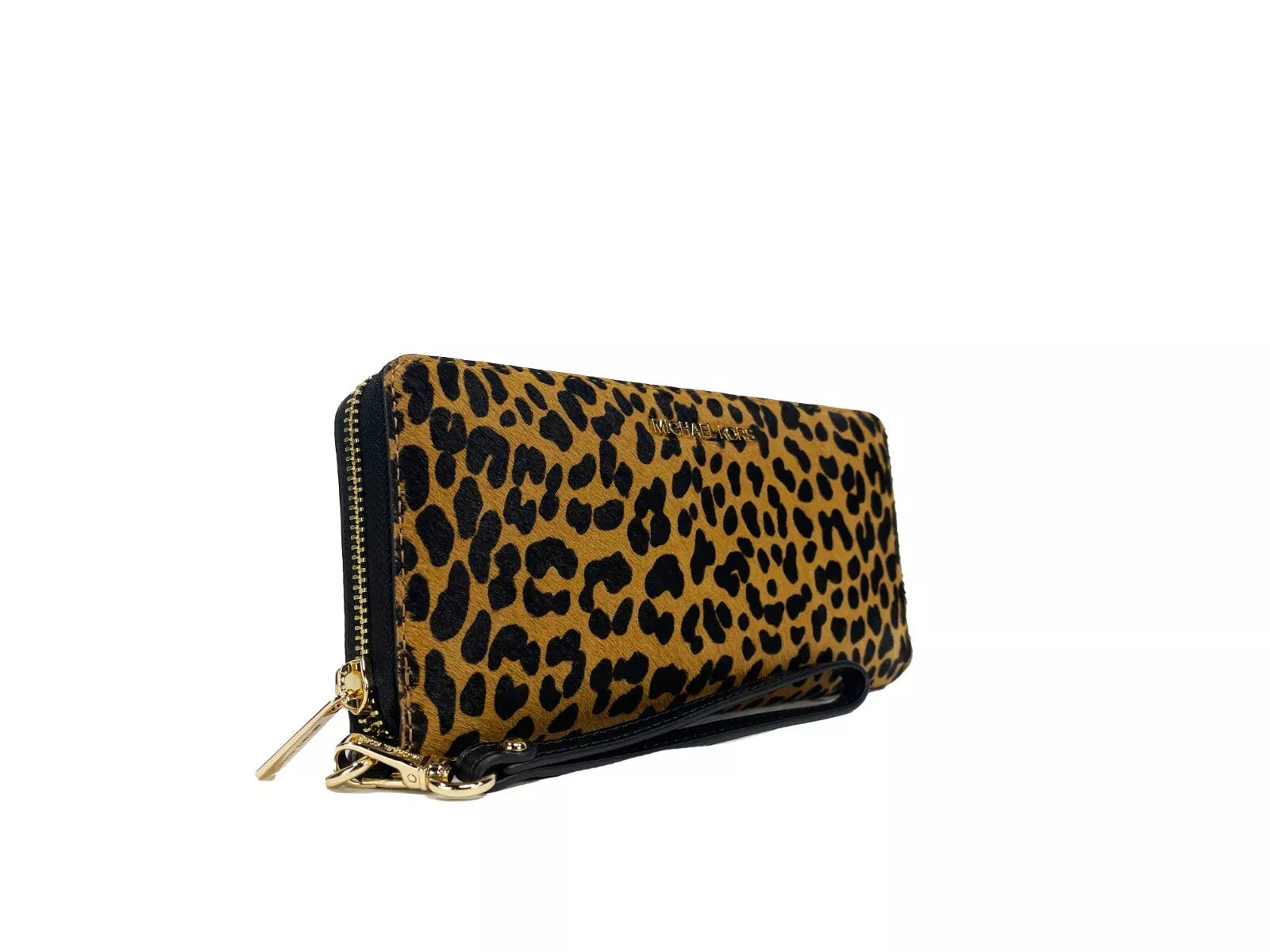 Портфейл Continental Wristlet Jet Set с животински принт на Michael Kors