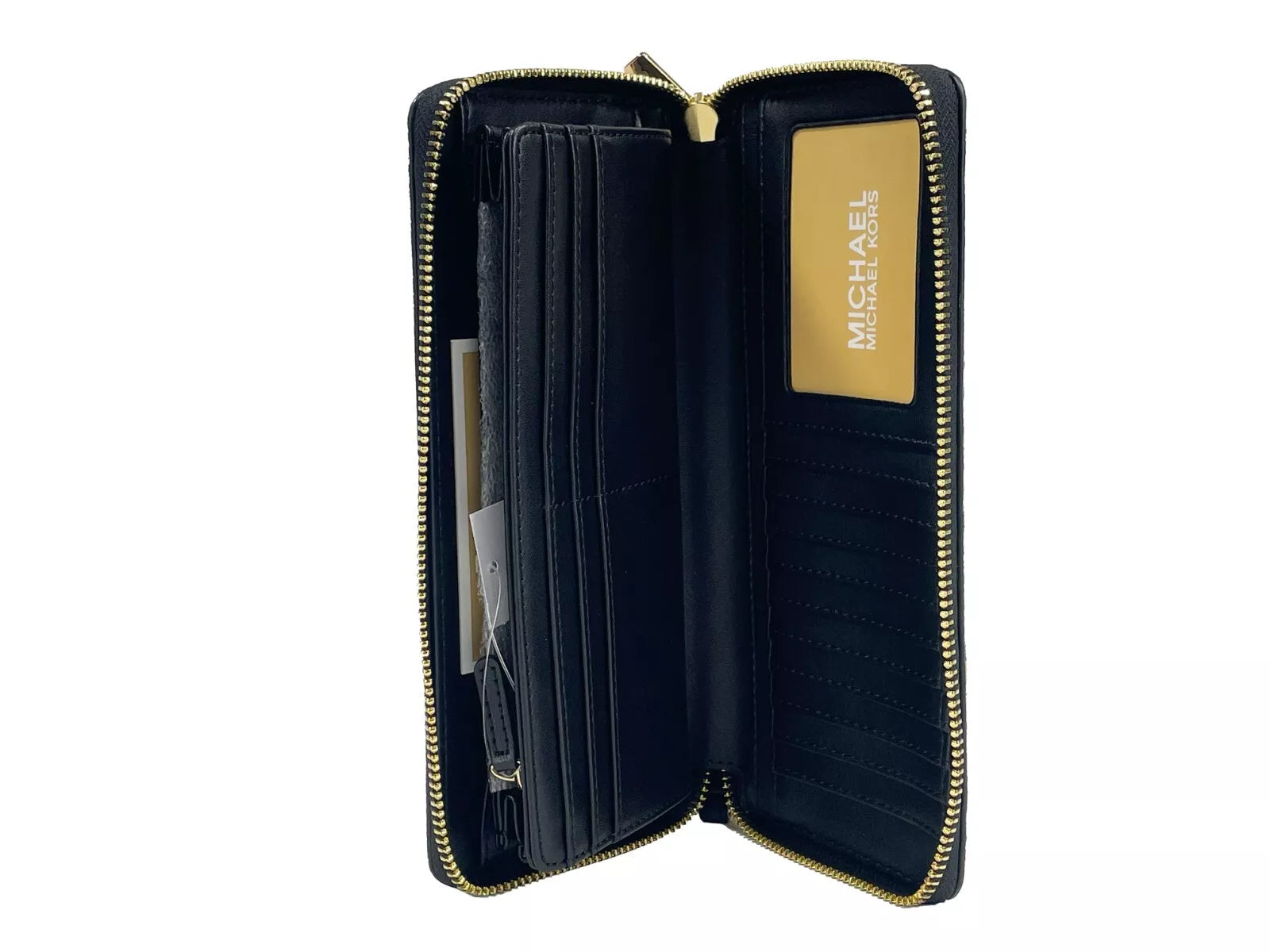 Портфейл Continental Wristlet Jet Set с животински принт на Michael Kors
