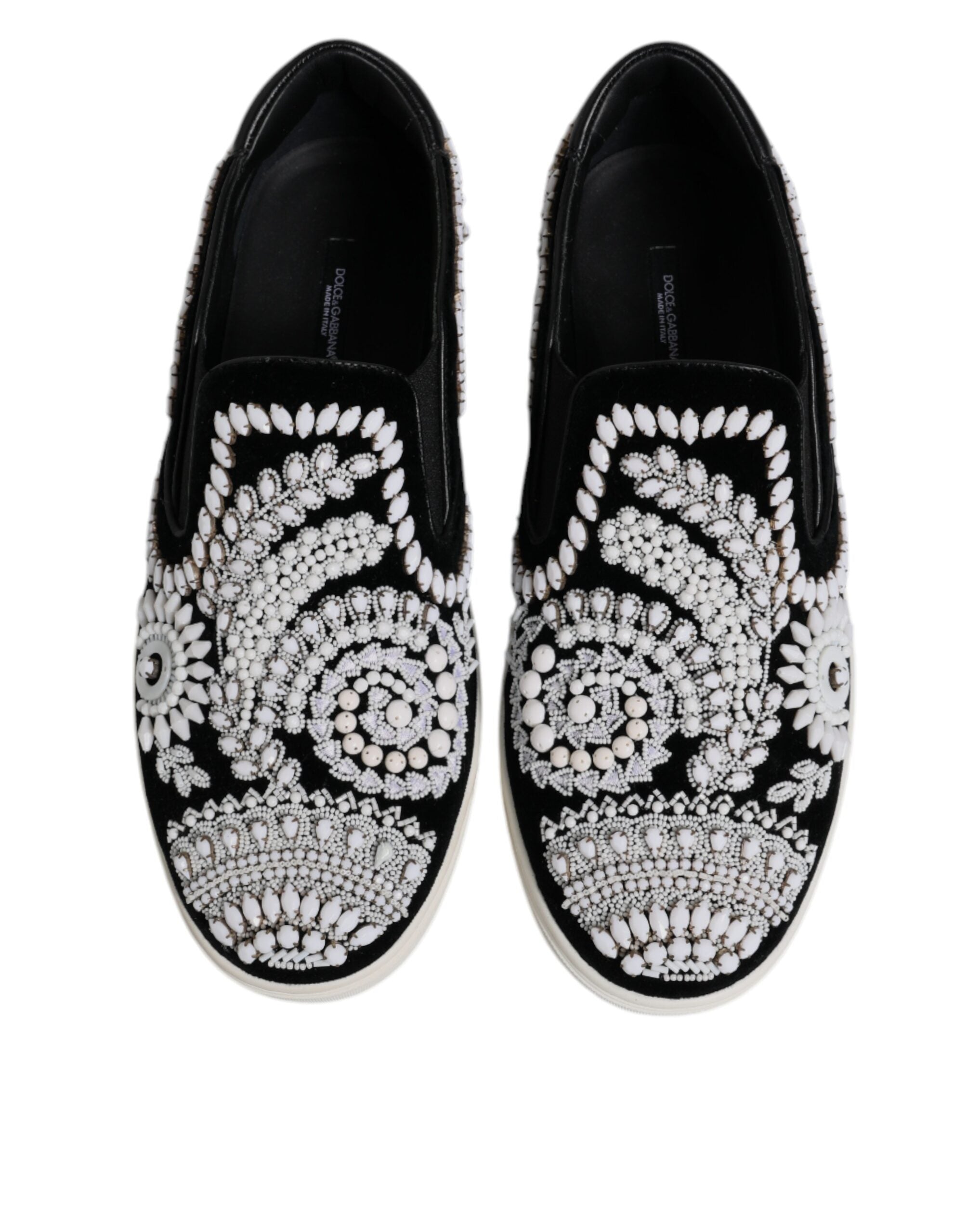 Dolce & Gabbana черни украсени лондонски мъжки обувки без обувки