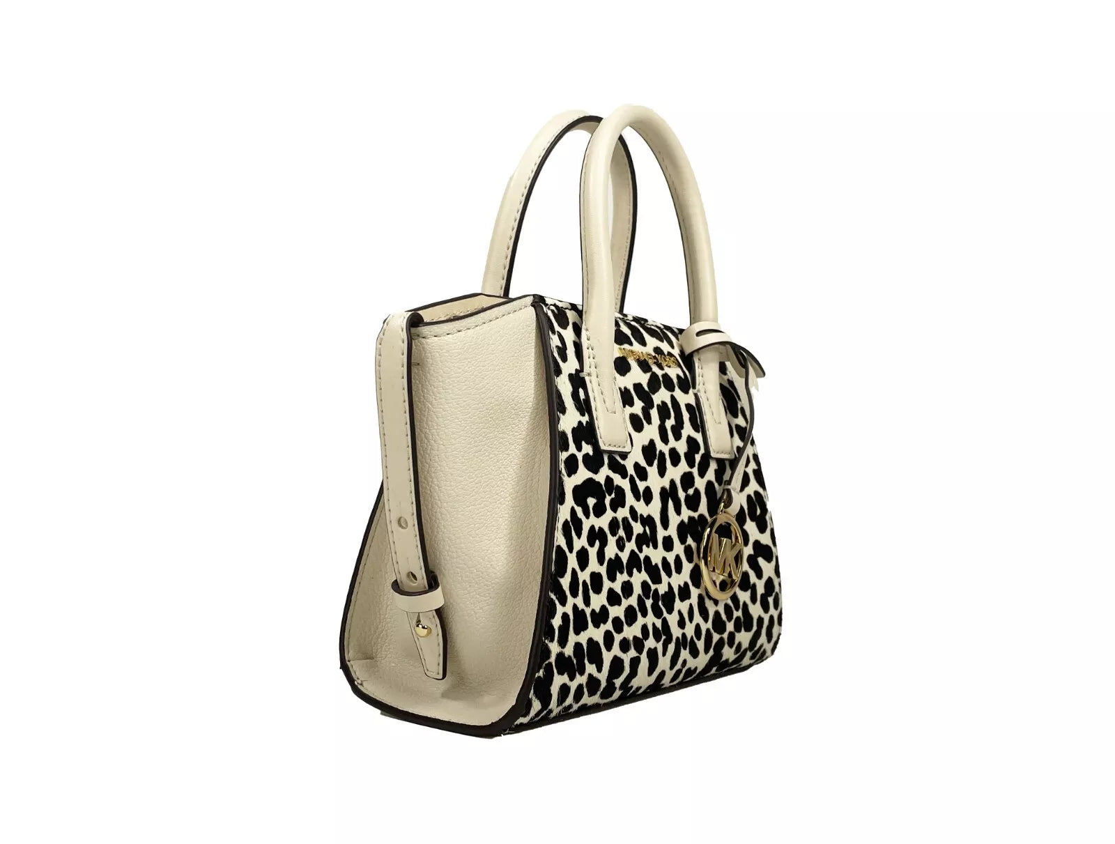 Michael Kors Avril XS Cream Cheetah Satchel Чанта през рамо Портмоне
