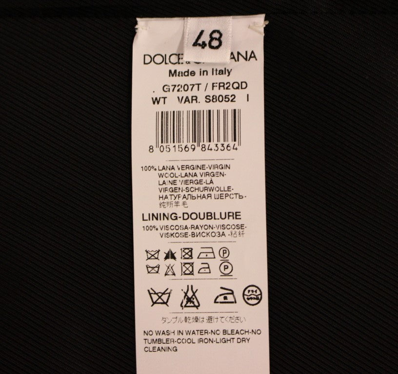 Елегантна рокля на сиви райета Dolce & Gabbana