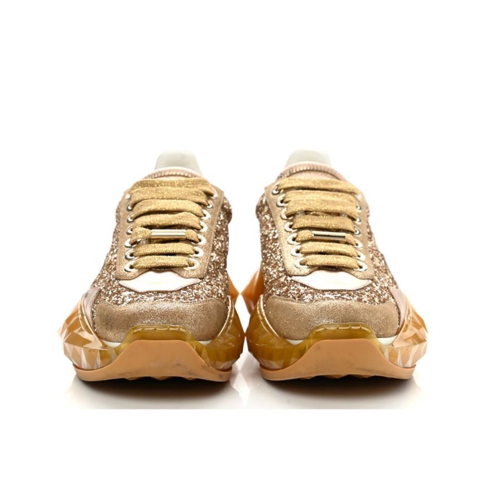 Jimmy Choo Diamond Glittered Women Sneakers Front View