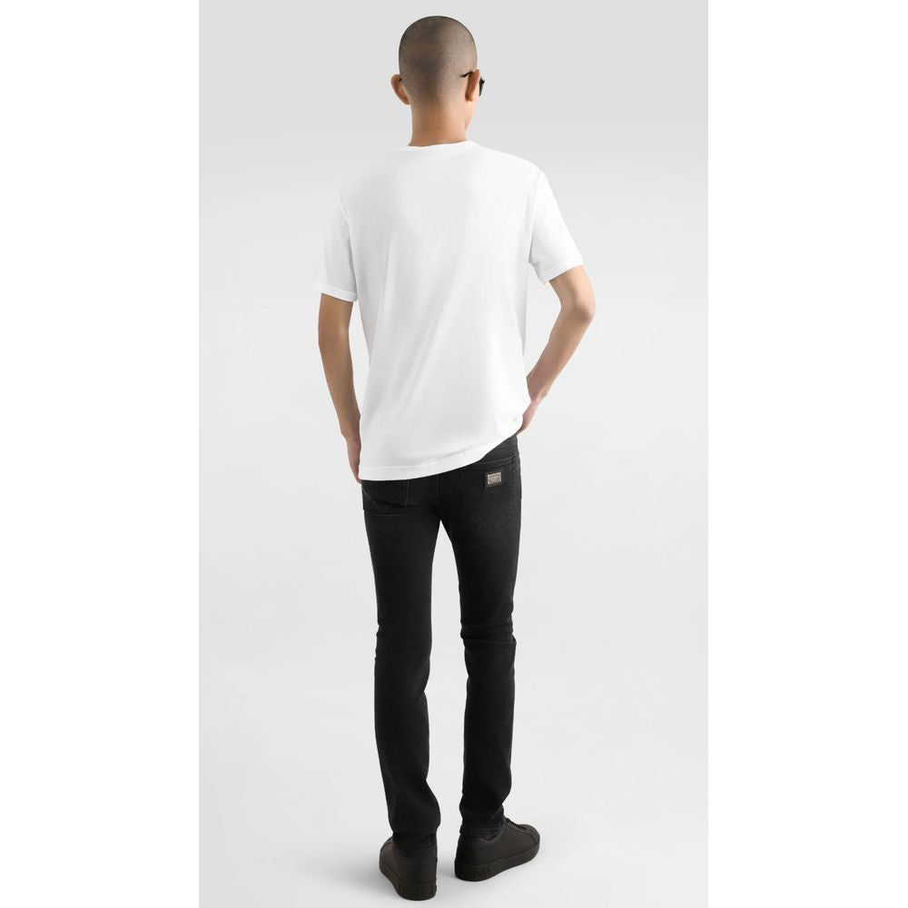 Dolce & Gabbana White Cotton T-Shirt