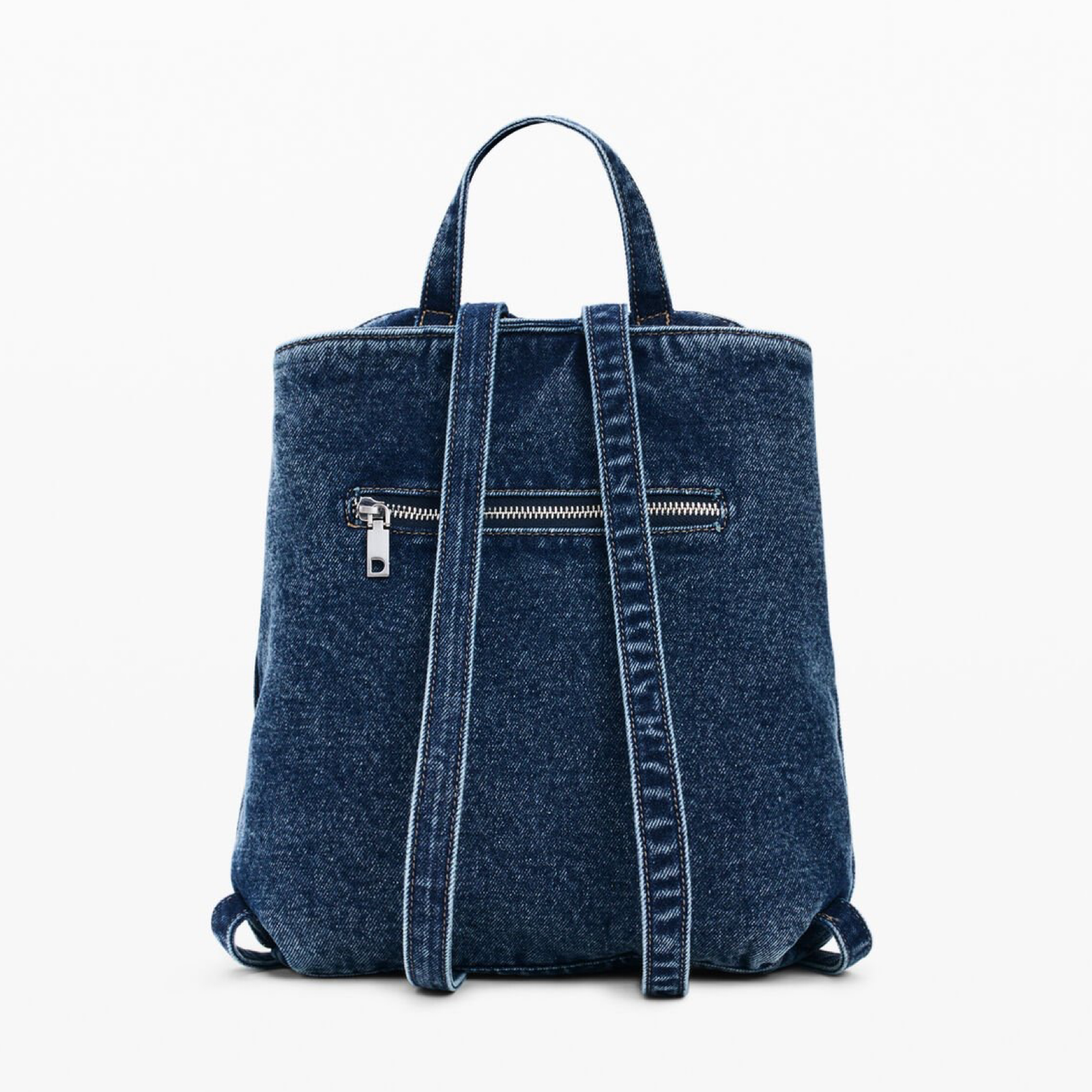 Дамска дънкова раница Desigual Women Denim Rucksack 26SAKD03 5008 Back View