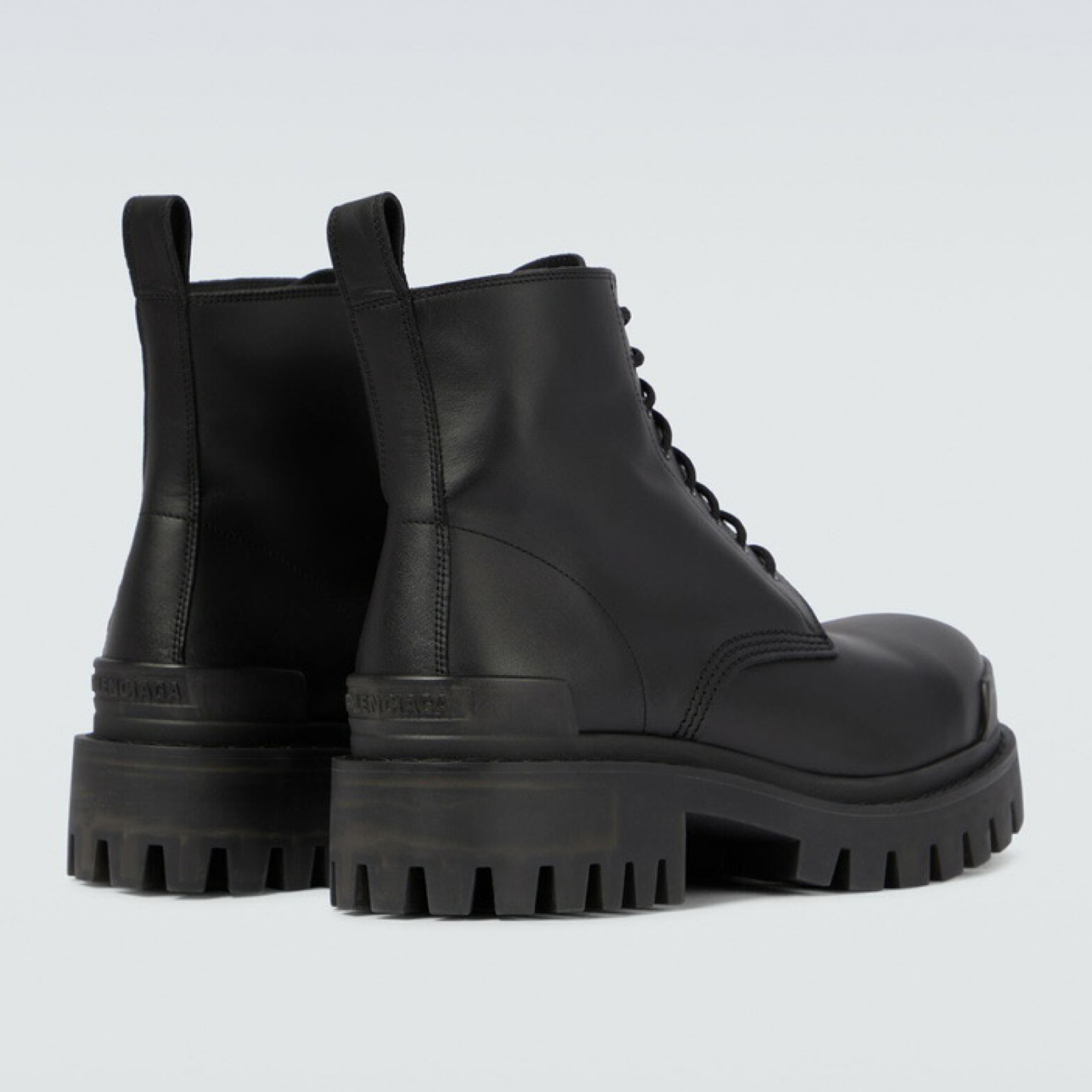 Balenciaga Strike Bos Taurus Men Boots Heel View