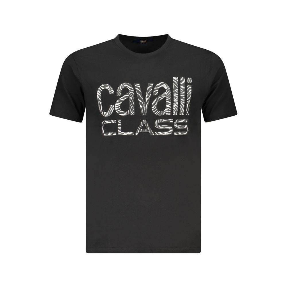 Мъжка тениска Men's t-shirt Cavalli Class
TXT61DJD060 05051 Black front view