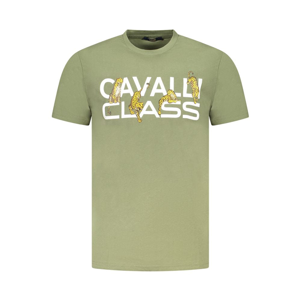 Мъжка тениска Men's t-shirt Cavalli Class
TXT60MJD060 04050 Military green front view