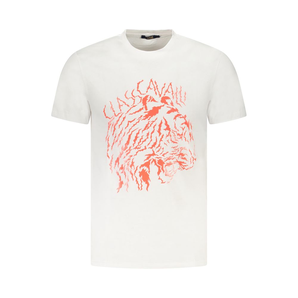 Men's t-shirt Cavalli Class TXT60VJD060 00533 White front view