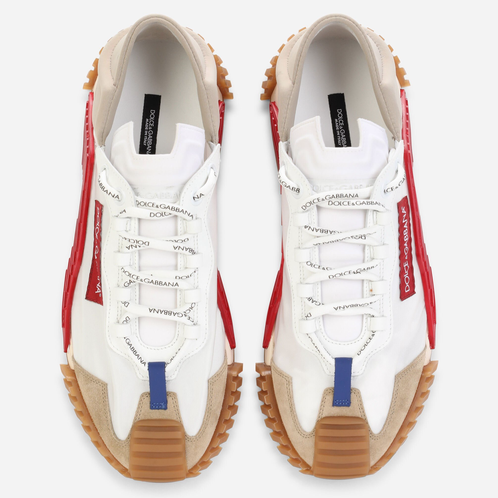 Мъжки бяло бежови маратонки Dolce & Gabbana NS1 Men Sneakers