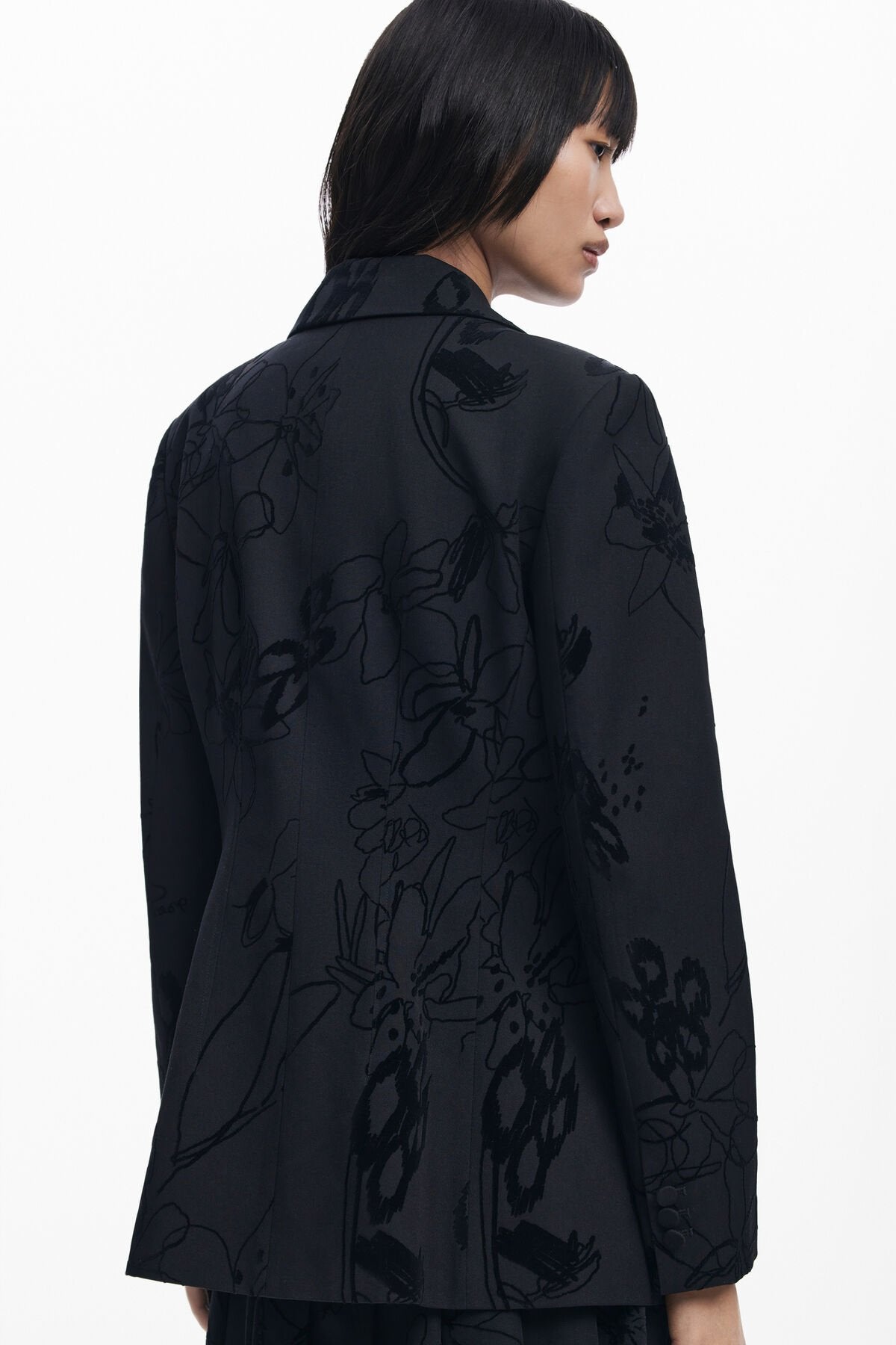 Дамско сако Women’s blazer Desigual
25WWEW192000 Black close up back view