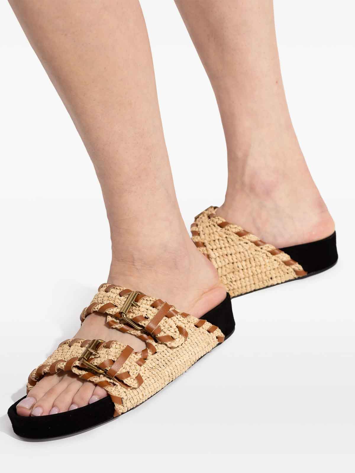 Isabel Marant Raffia Slippers