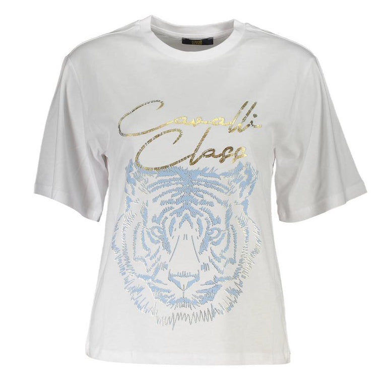 Дамска тениска Women’s t-shirt Cavalli Class
QXT62H JD060 0005 White front view