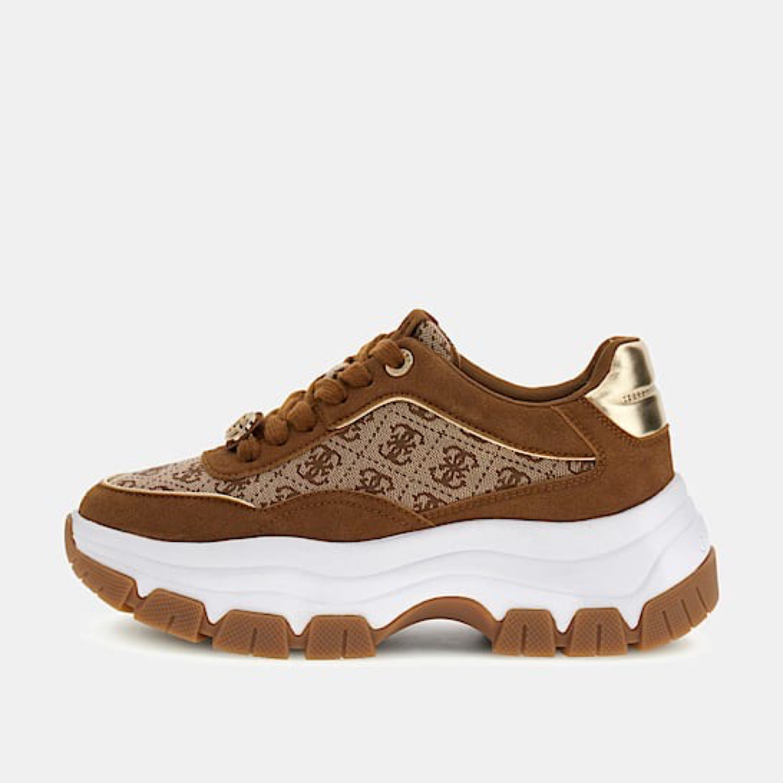 Дамски кецове Guess Women Sneakers FLPBT3 FAL12 Brown Lateral View