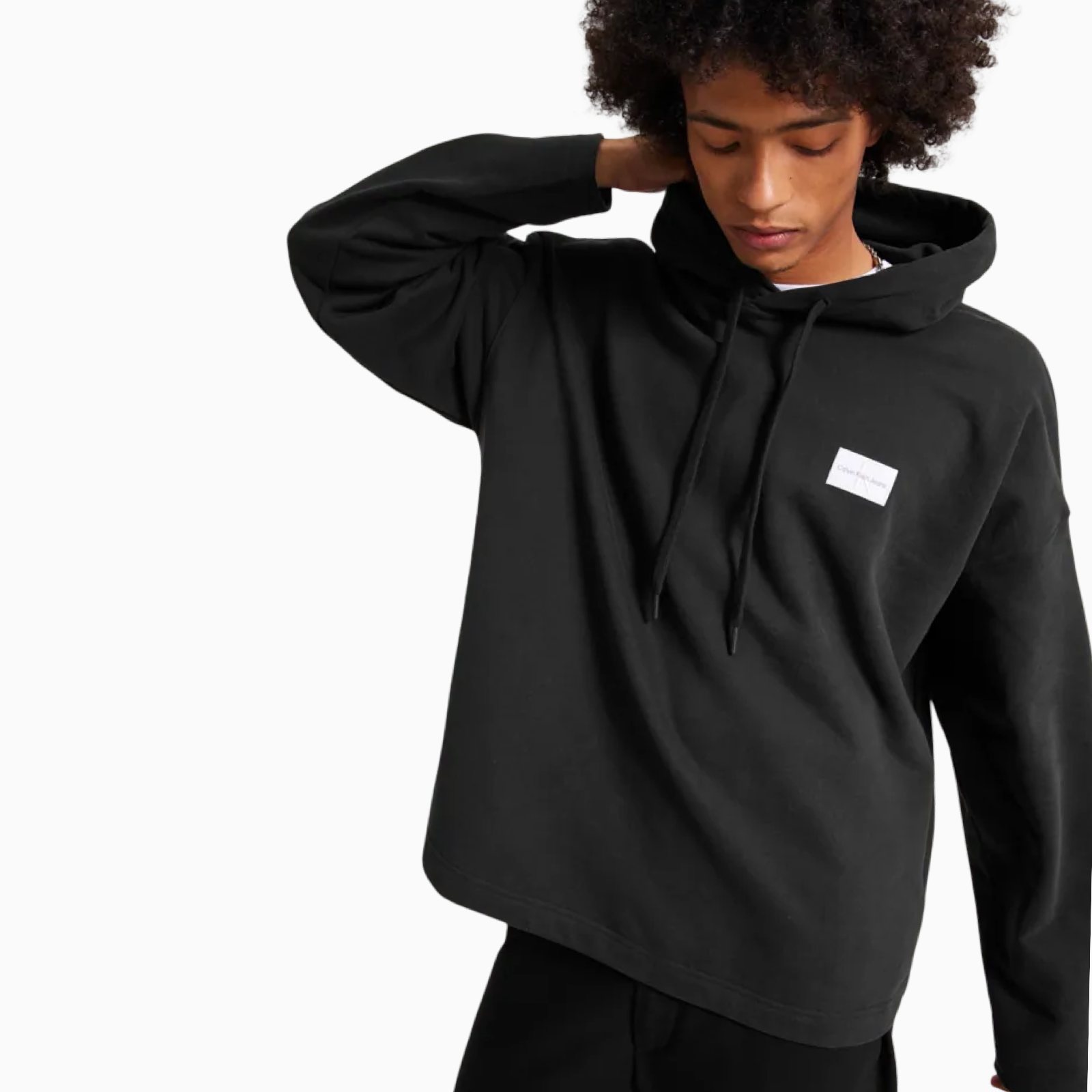 Мъжко черно худи Calvin Klein Men Hoodie J30J322536 Front View