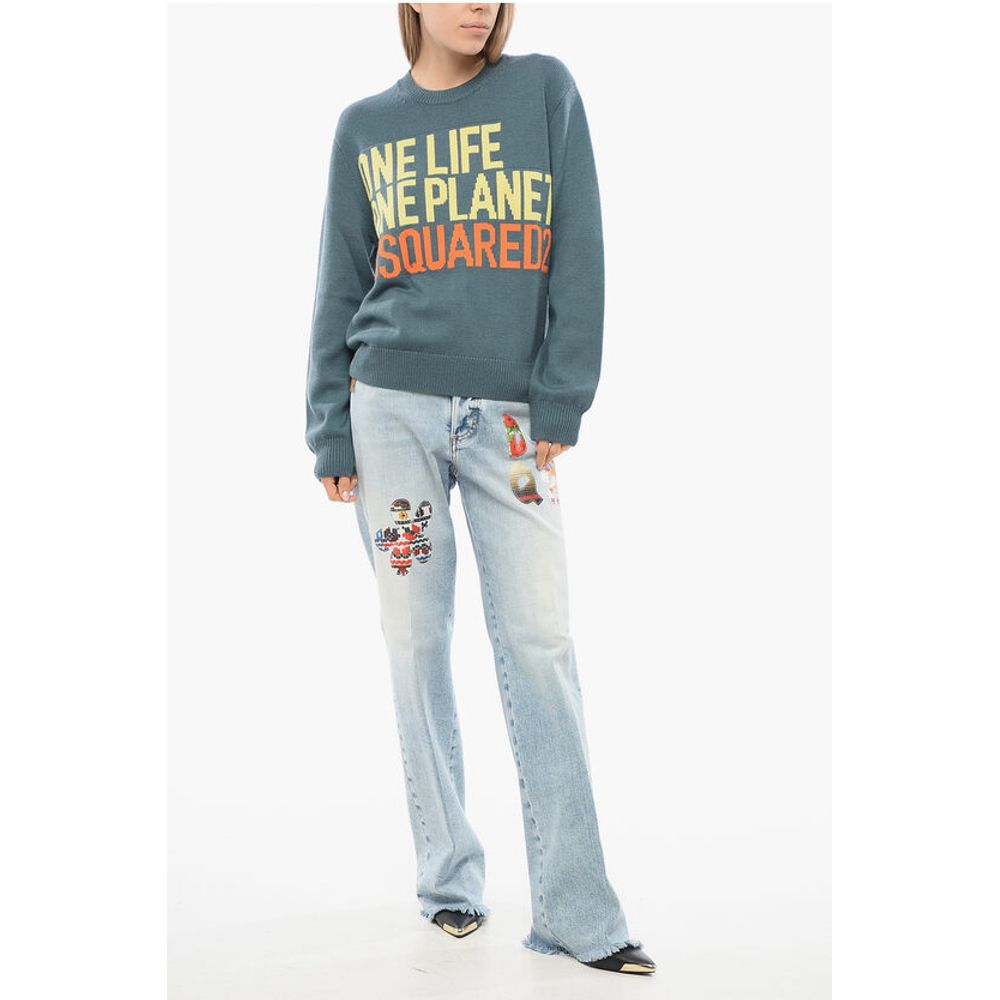 Dsquared² OLOP Jacquard Wool Pullover