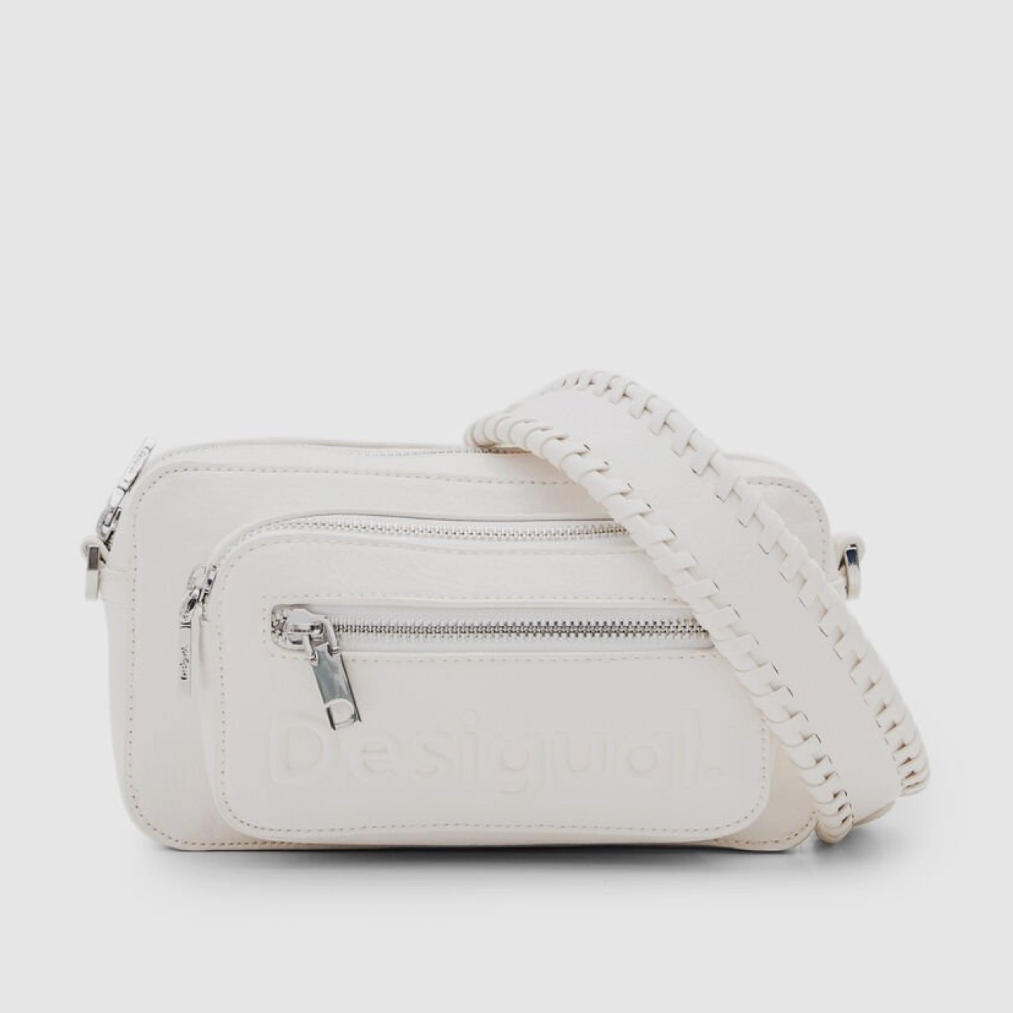 Дамска чанта в бяло Women’s S logo shoulder bag Desigual 24SAXP191021U White
