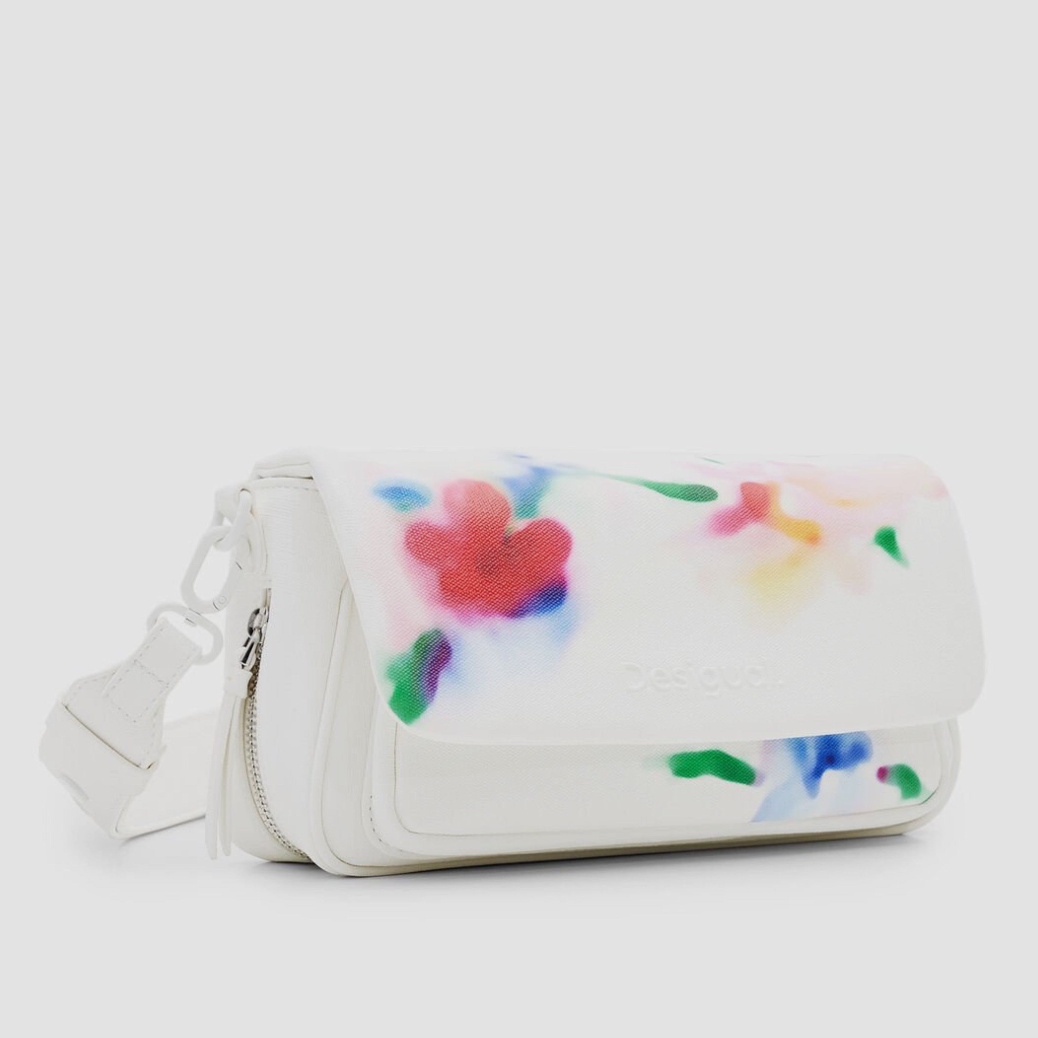 Дамска чанта за рамо Women’s watercolor flowers shoulder bag Desigual 24SAXP63 1021U