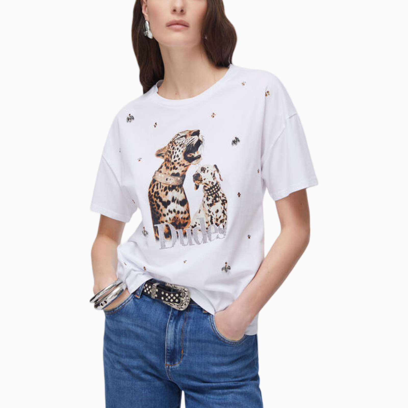 Дамска тениска Liu Jo Women T-shirt WA6331 JS904 P9272 Front View