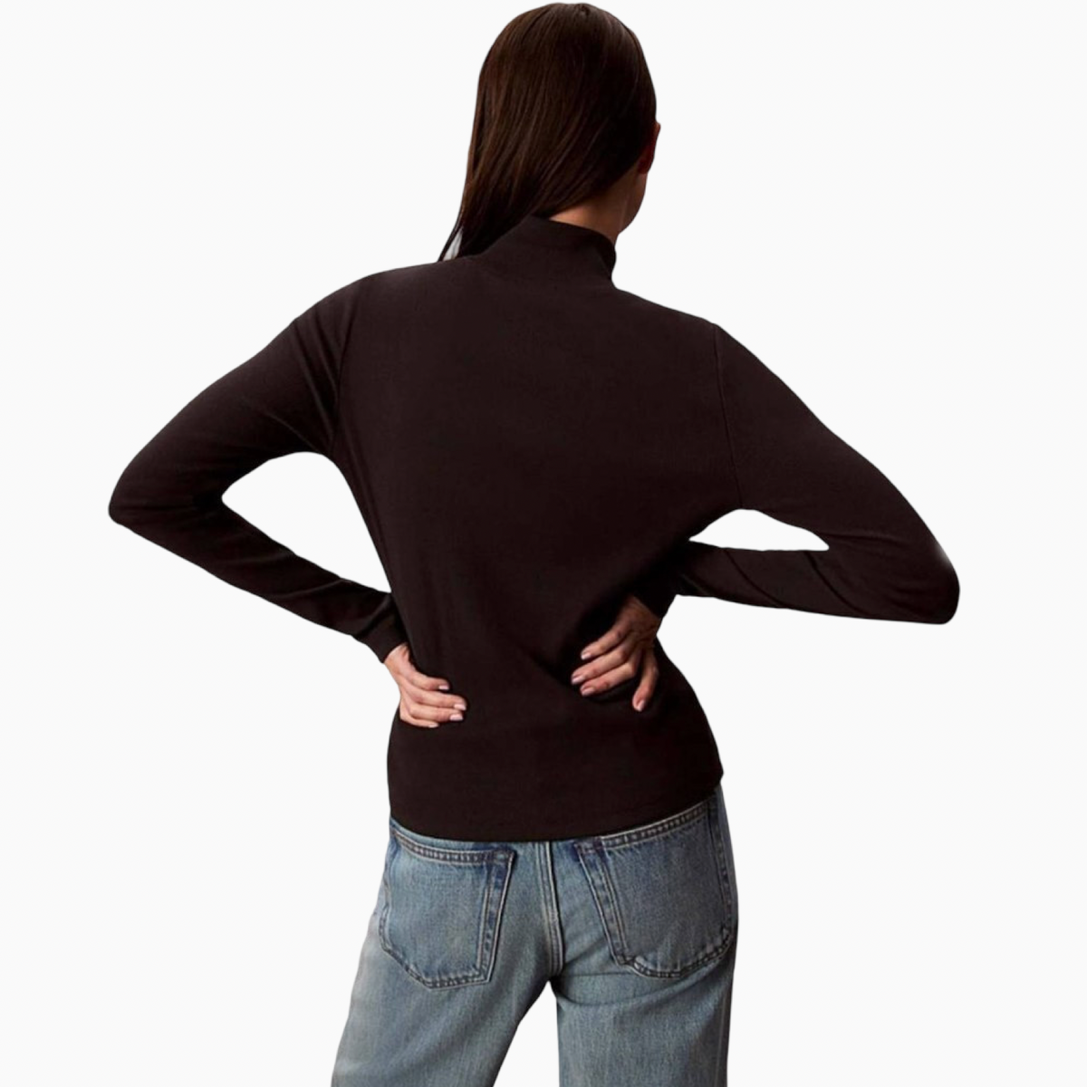 Дамски пуловер Calvin Klein Jeans Women Knitwear LV047D203G UB1 Back View