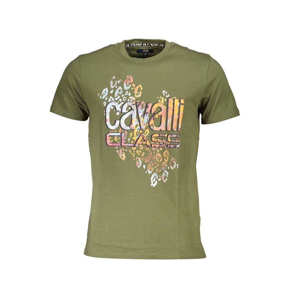 Мъжка тениска Men's t-shirt Cavalli Class
QXT61T JD060 04050 Military Green front view