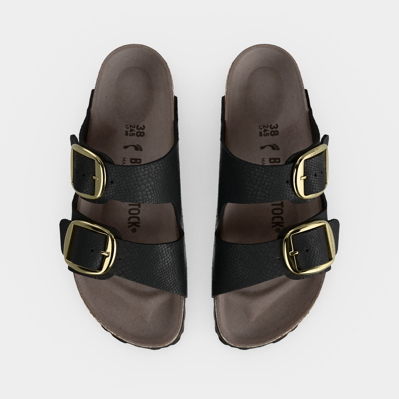 Дамски сандали Birkenstock Arizona BS Python 1032881 Black Women Sandals 1032881 Black Top View
