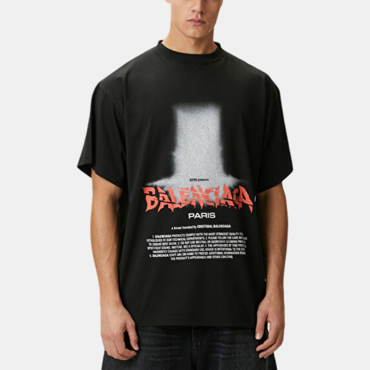 Balenciaga The Door Oversized T-shirt 850345TUVO41000 Front View