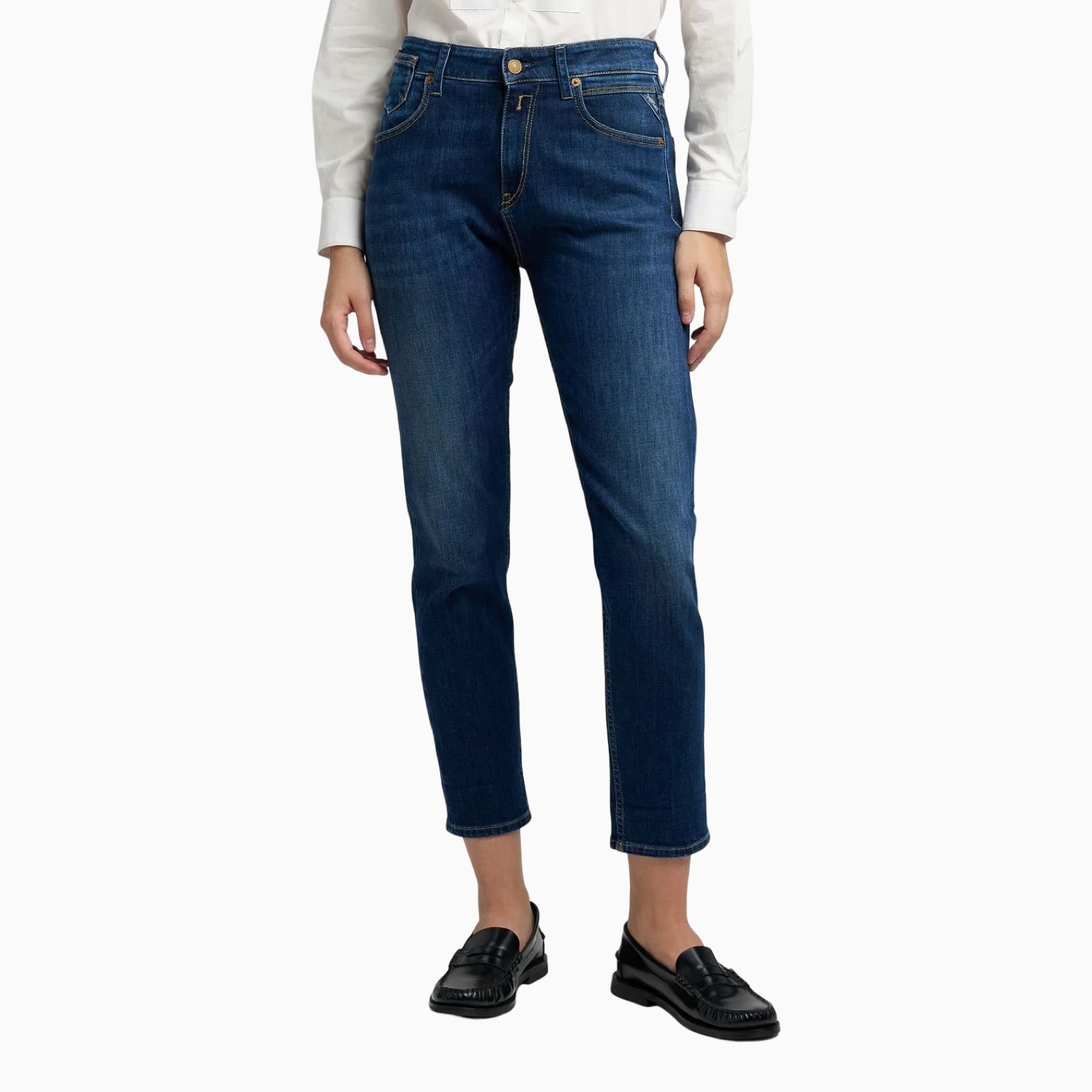 Дамски сини дънки Replay Women Jeans WA416.000.685 913 Front View