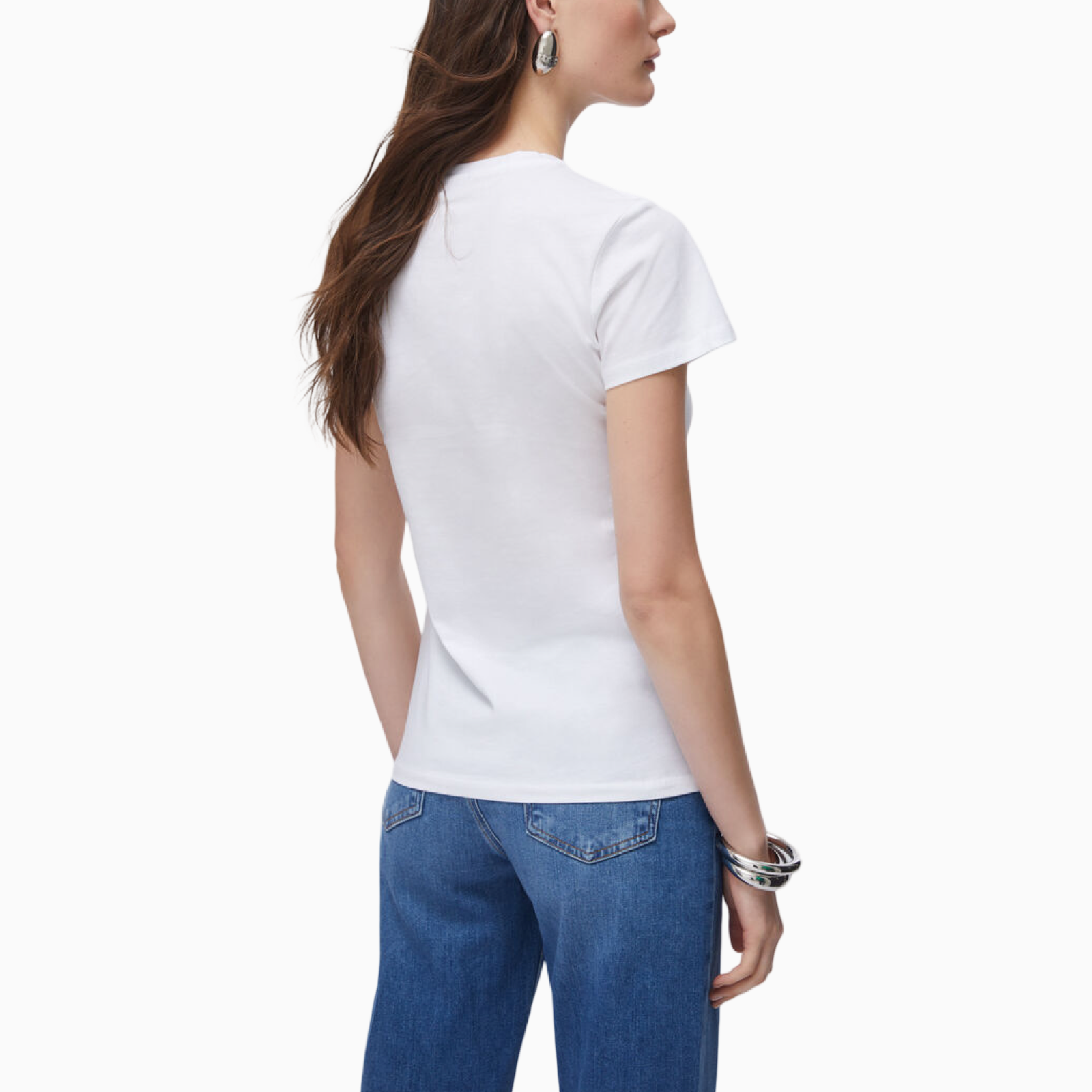 Дамска бяла тениска Liu Jo Women T-shirt WA6493 JS923 P9656 Back View