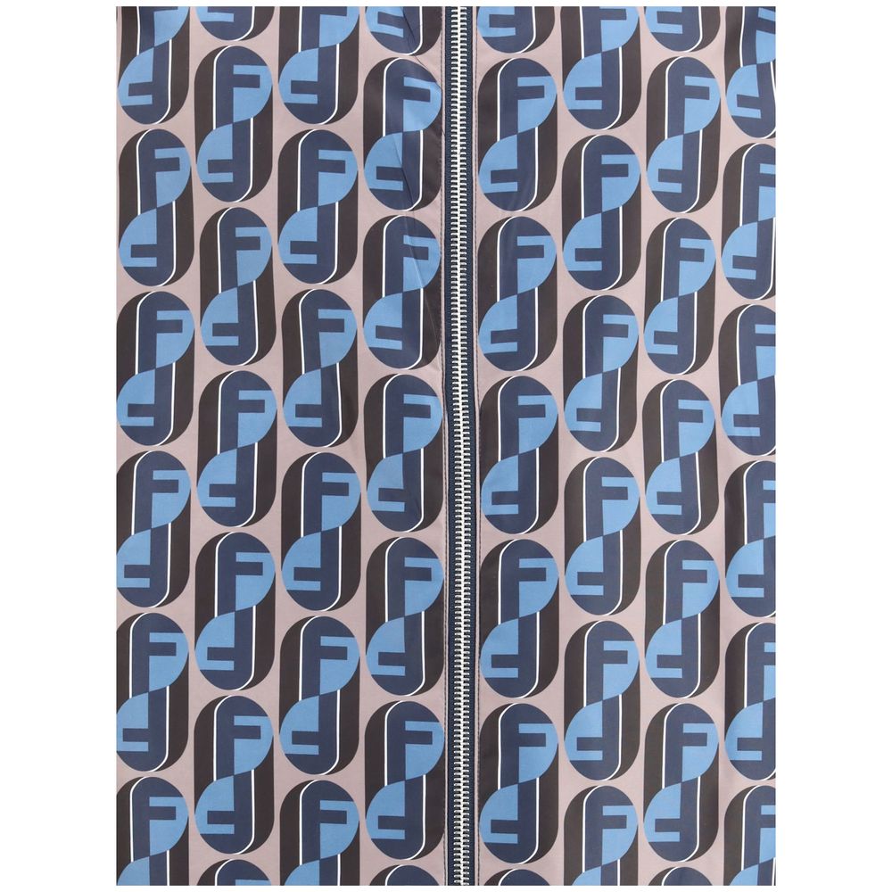 Мъжко двулицево яке Men’s reversible dark gray nylon jacket FENDI FAA615AVIEF0QG0 detail view