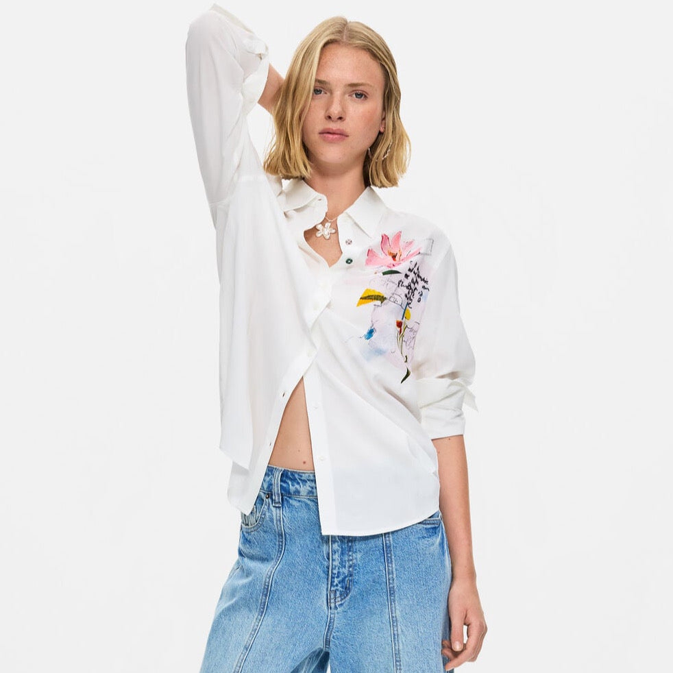 Дамска риза Desigual women’s shirt 26WWCW12 1000 Model view