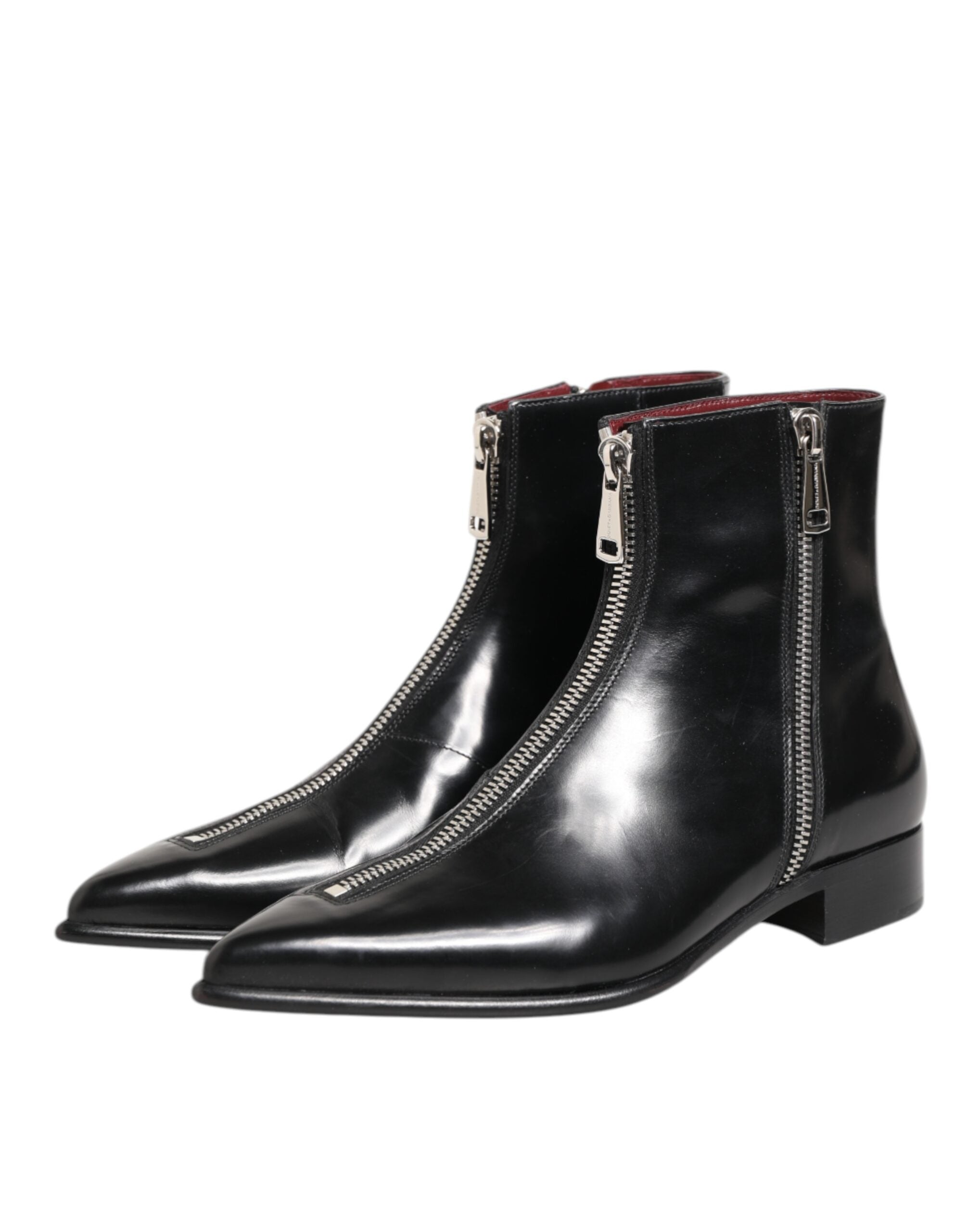 Мъжки луксозни боти Men’s ankle boots Dolce & Gabbana Achille Black