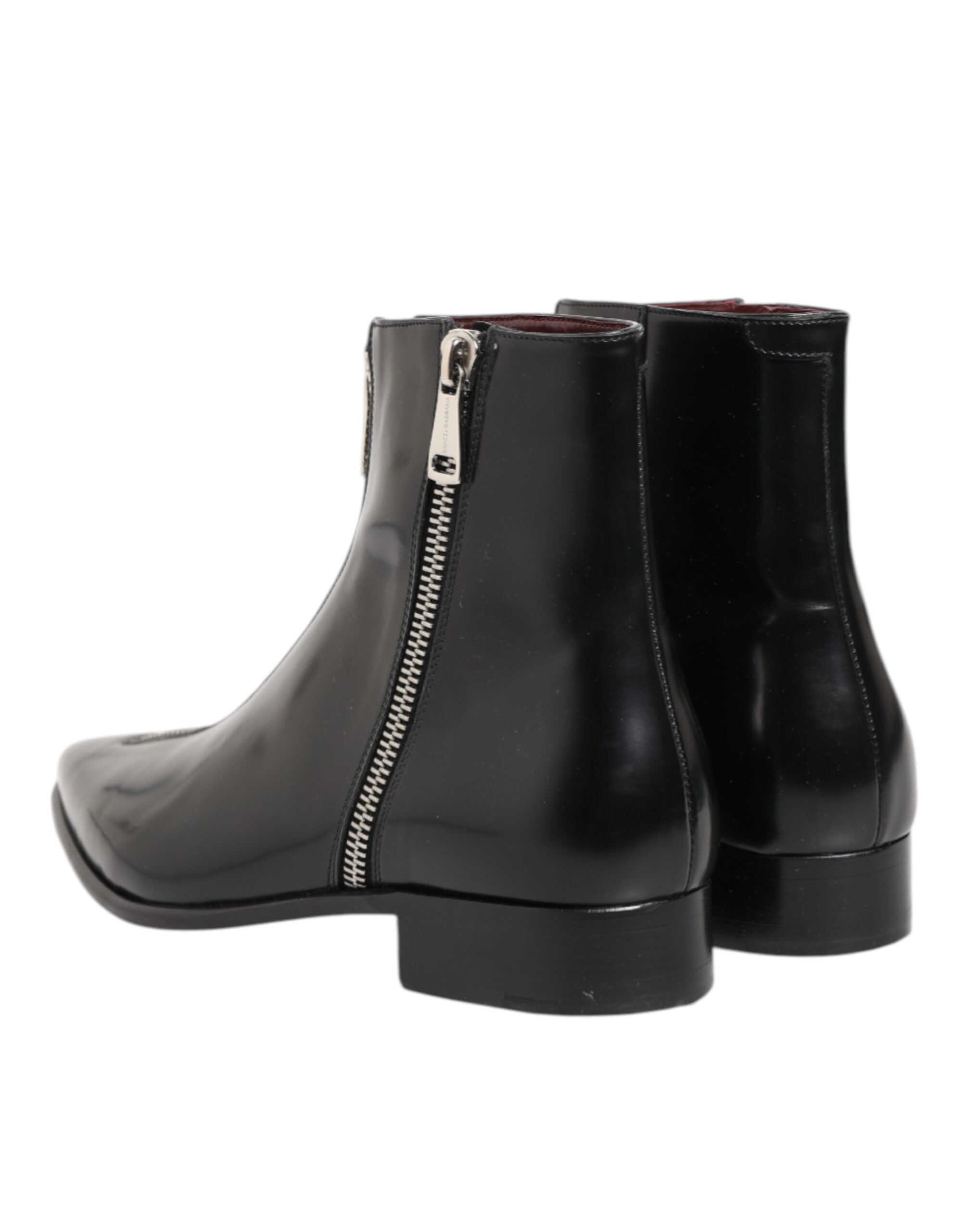 Мъжки луксозни боти Men’s ankle boots Dolce & Gabbana Achille Black